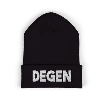 Classic Black Degen Beanie - Degens & Friends