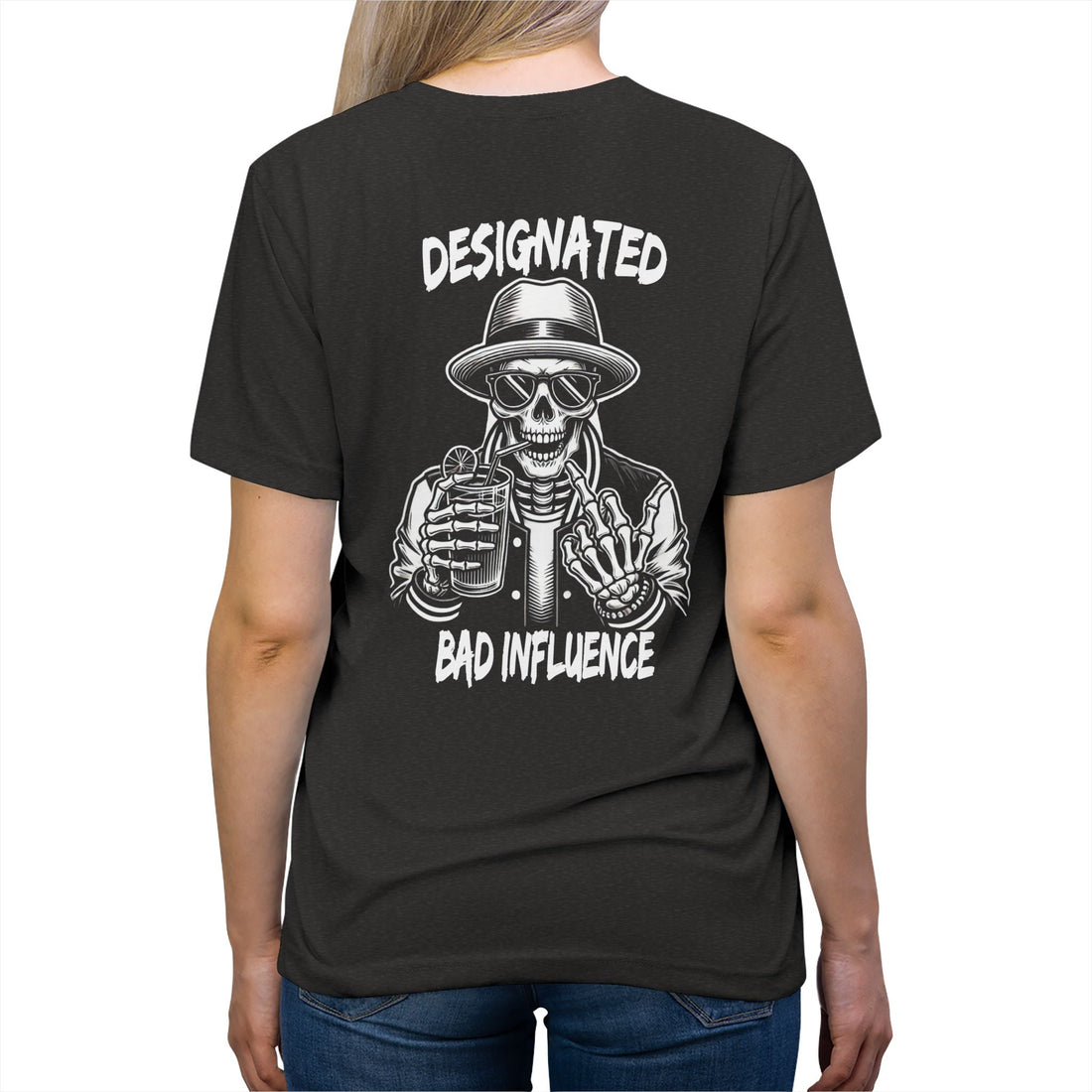 Designated Bad Influence Premium Triblend Tee - Degenerates & Friends