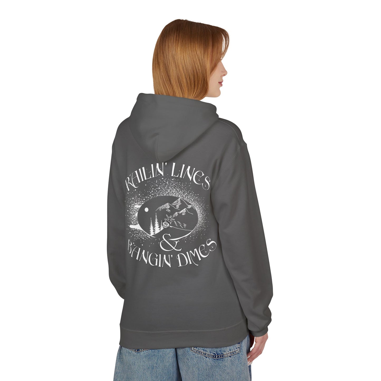 Railin' Lines and Banging Dimes Pullover Hoodie