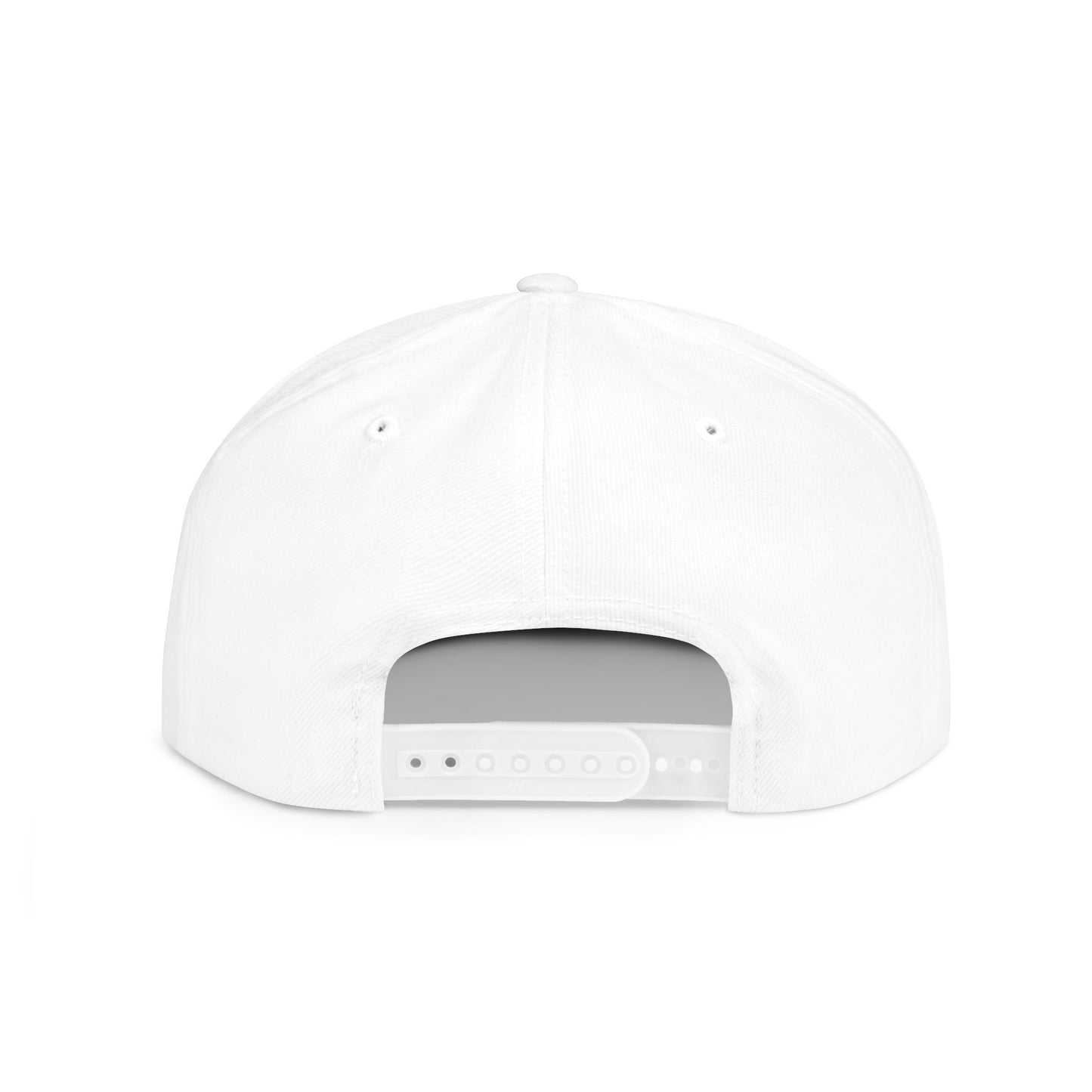 White DEGEN Snapback Flat Bill