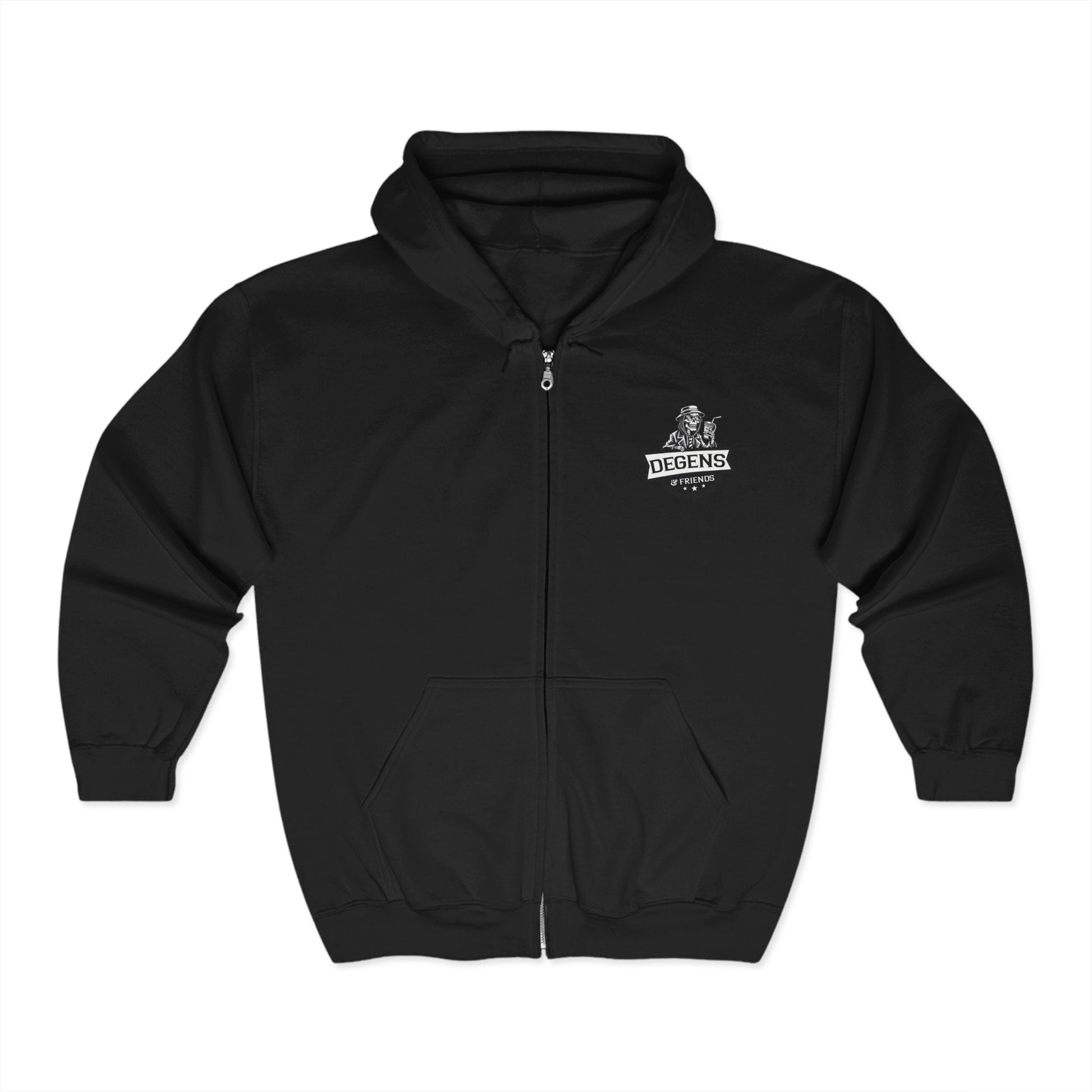 May the Bass Be Louder Than The Voices in My Head Zip - Up Hoodie - Degens & Friends