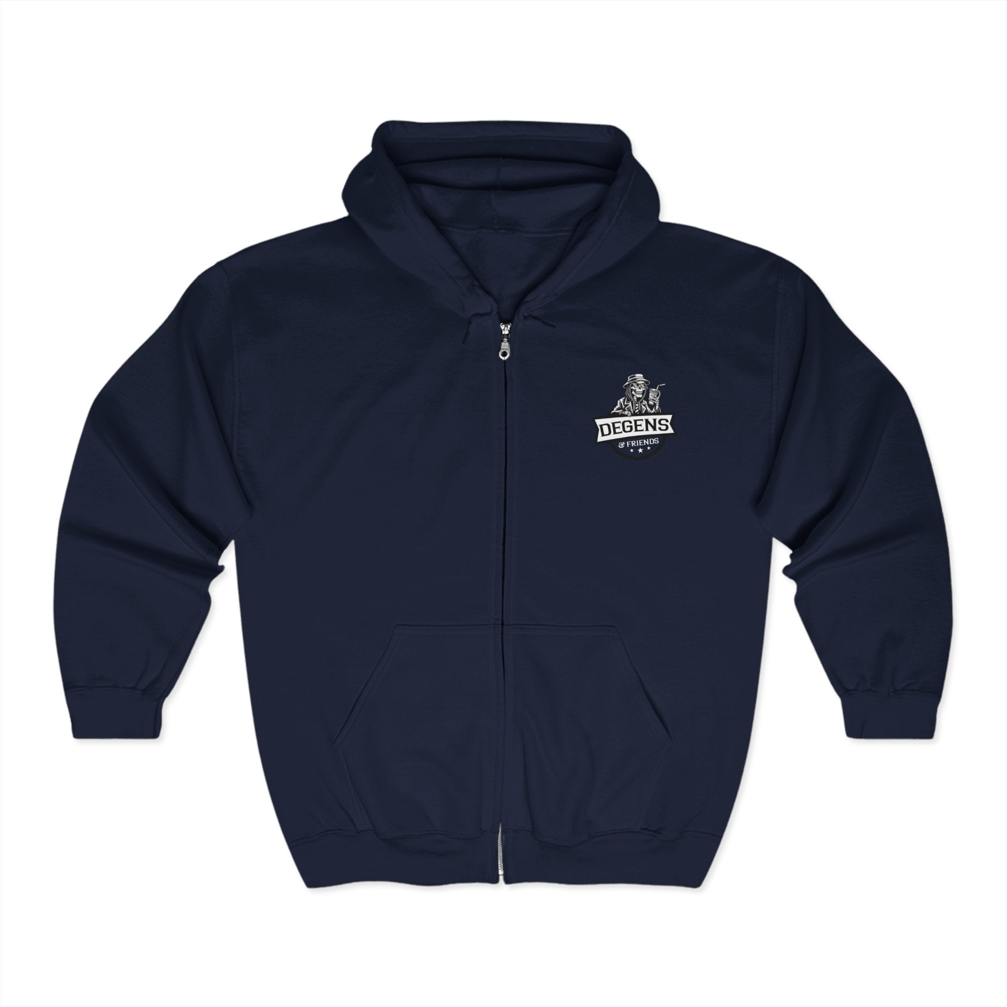 May the Bass Be Louder Than The Voices in My Head Zip - Up Hoodie - Degens & Friends