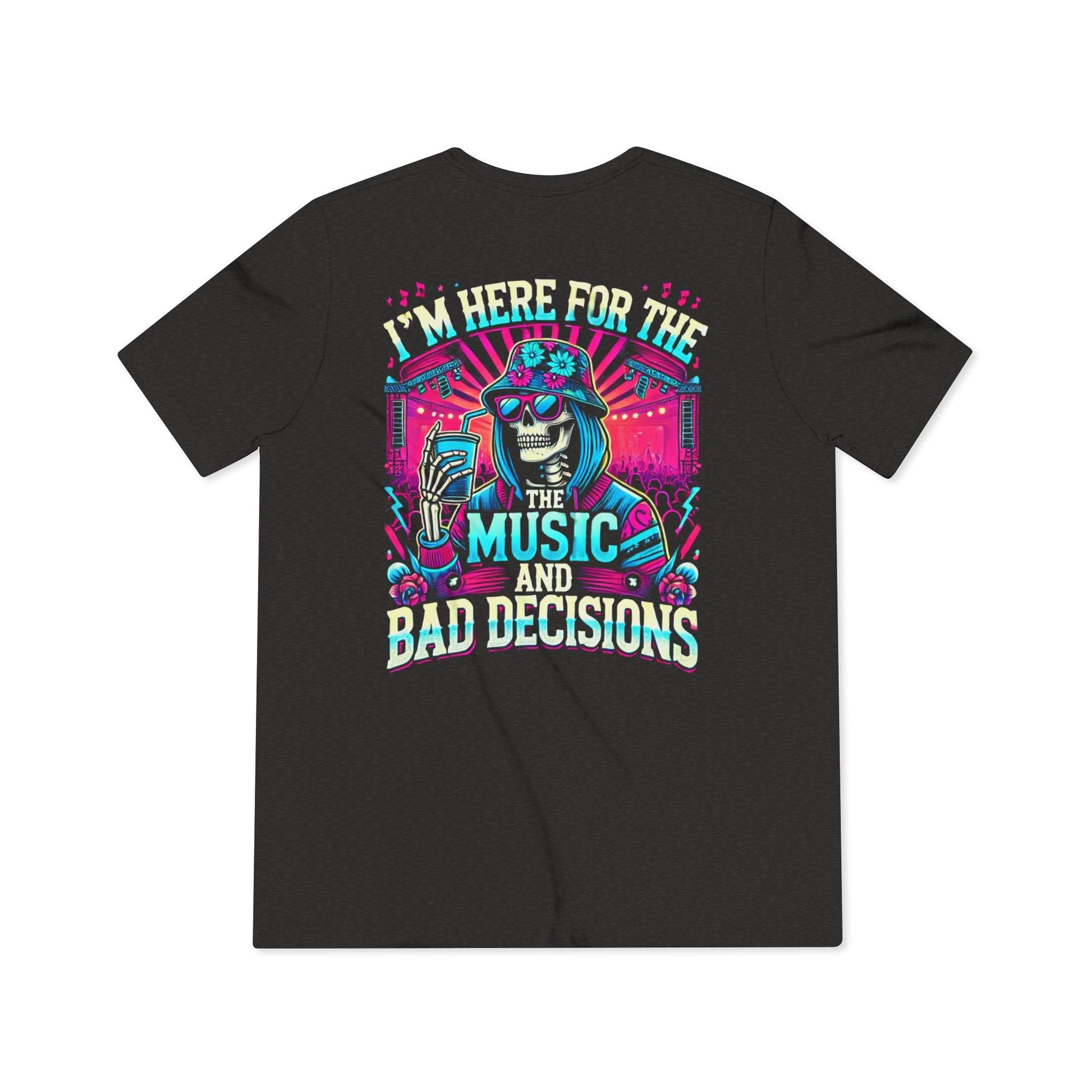 Music & Bad Decisions Premium Triblend Tee - Degenerates & Friends