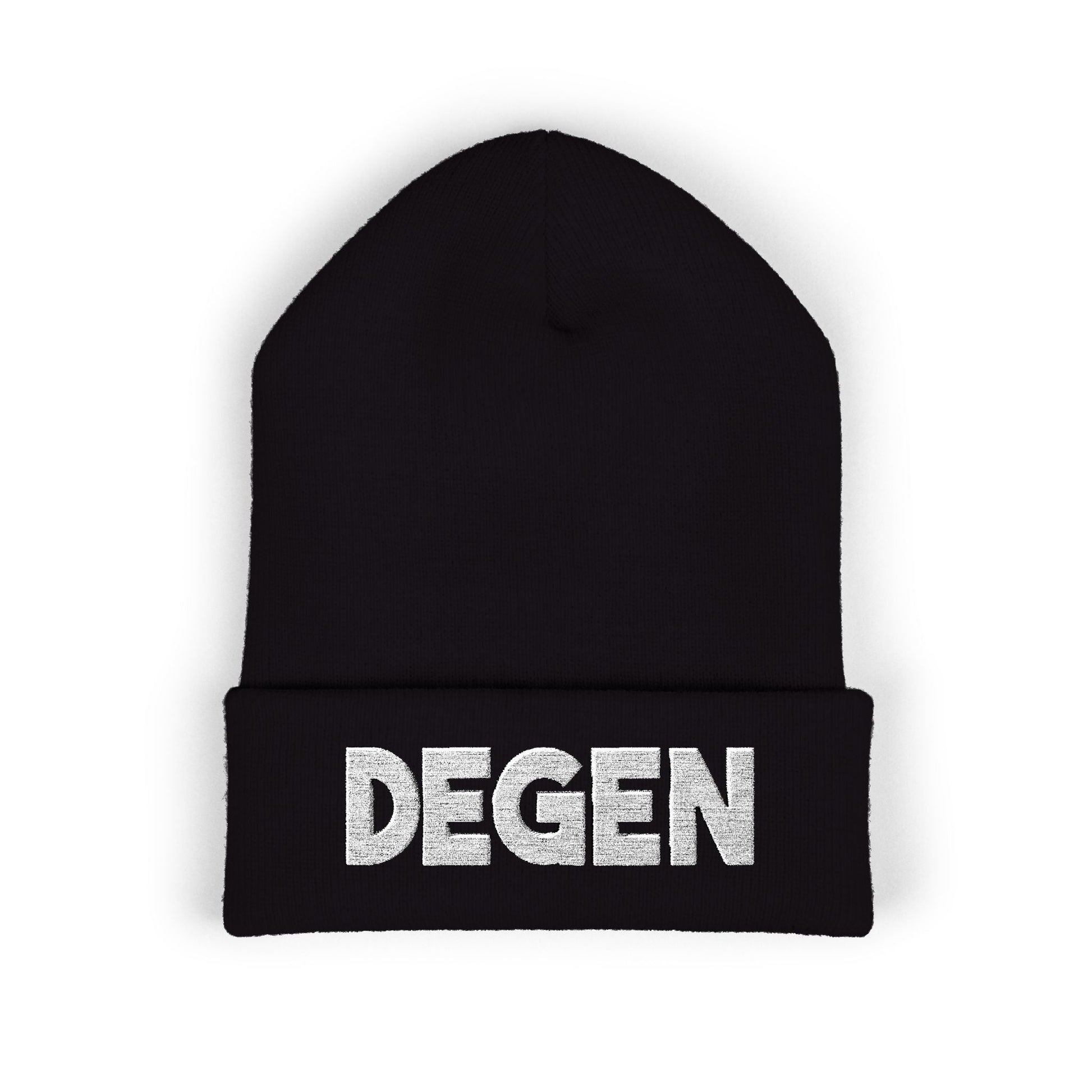 Classic Black Degen Beanie - Degens & Friends