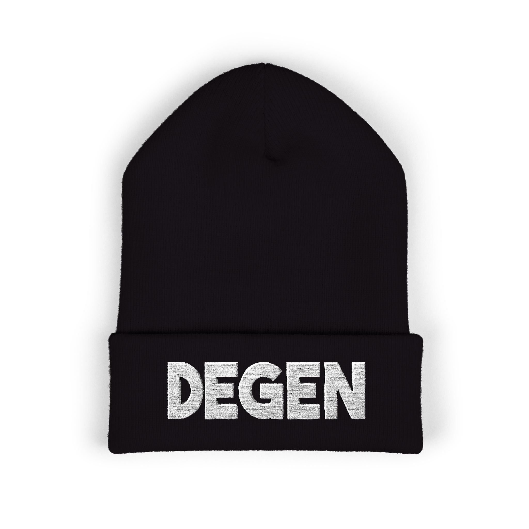 Classic Black Degen Beanie - Degens & Friends