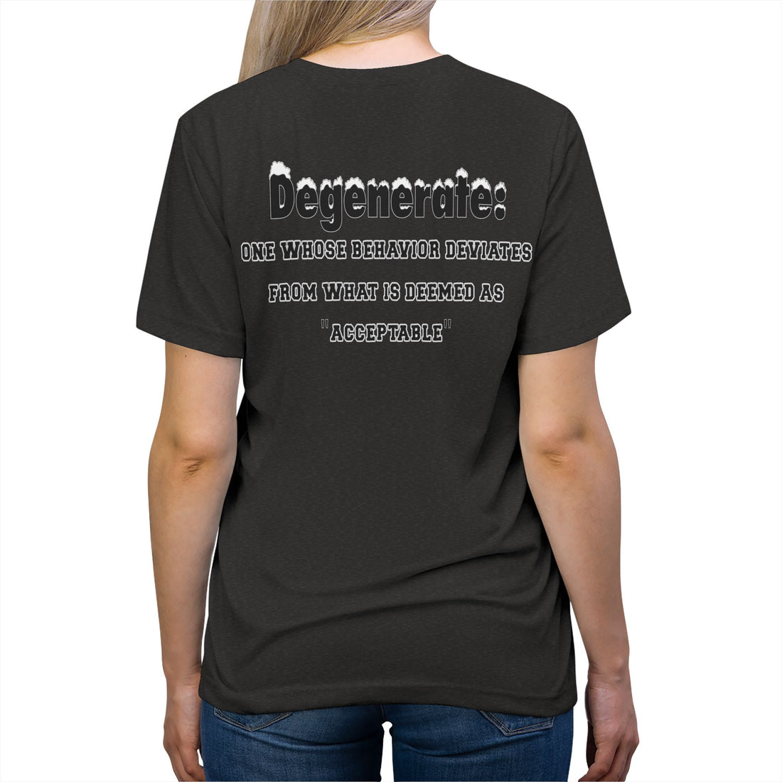 "Let's Hit The Slopes" Degenerate Defined Premium Triblend Tee - Degenerates & Friends