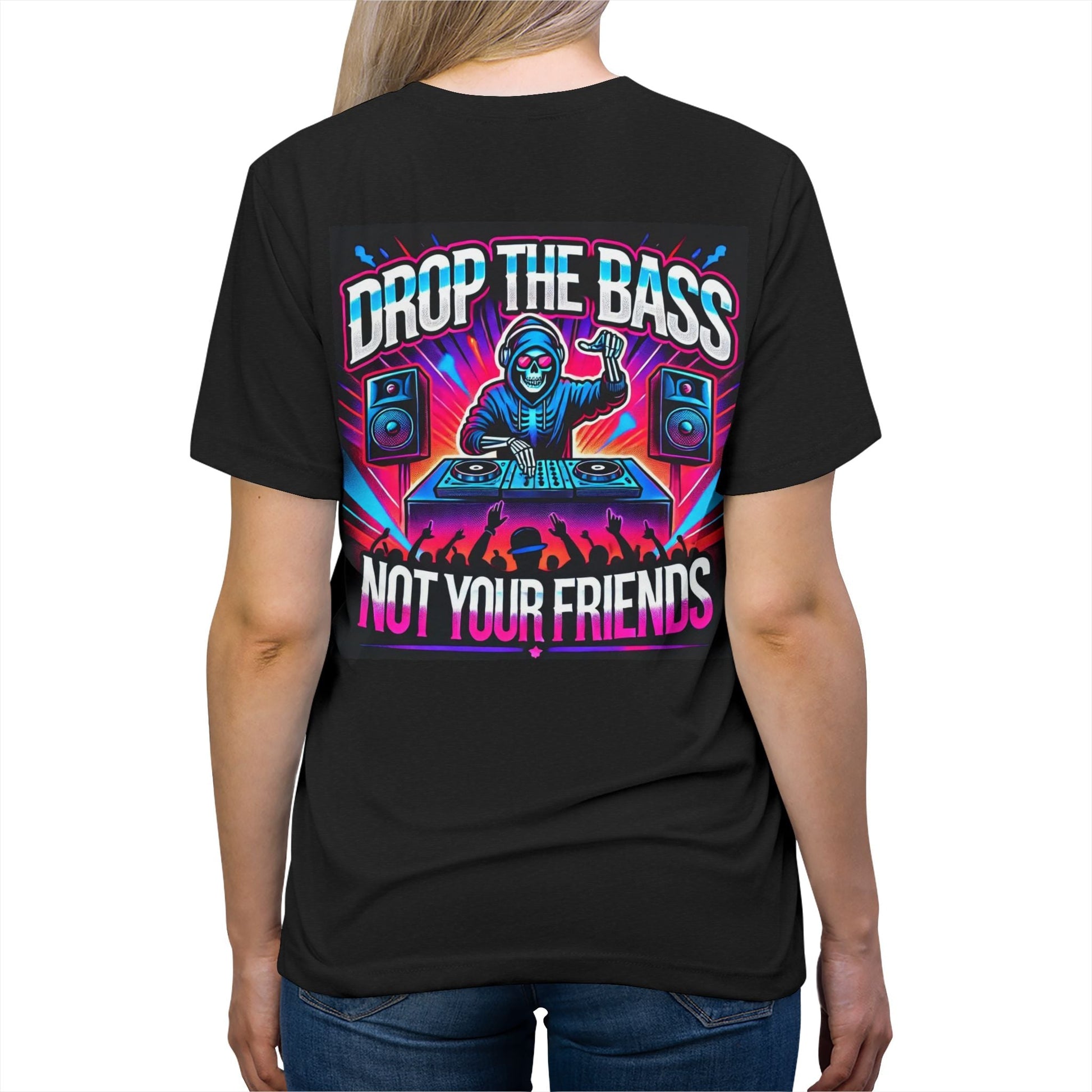 Drop The Bass, Not Your Friends Premium Triblend Tee - Degenerates & Friends