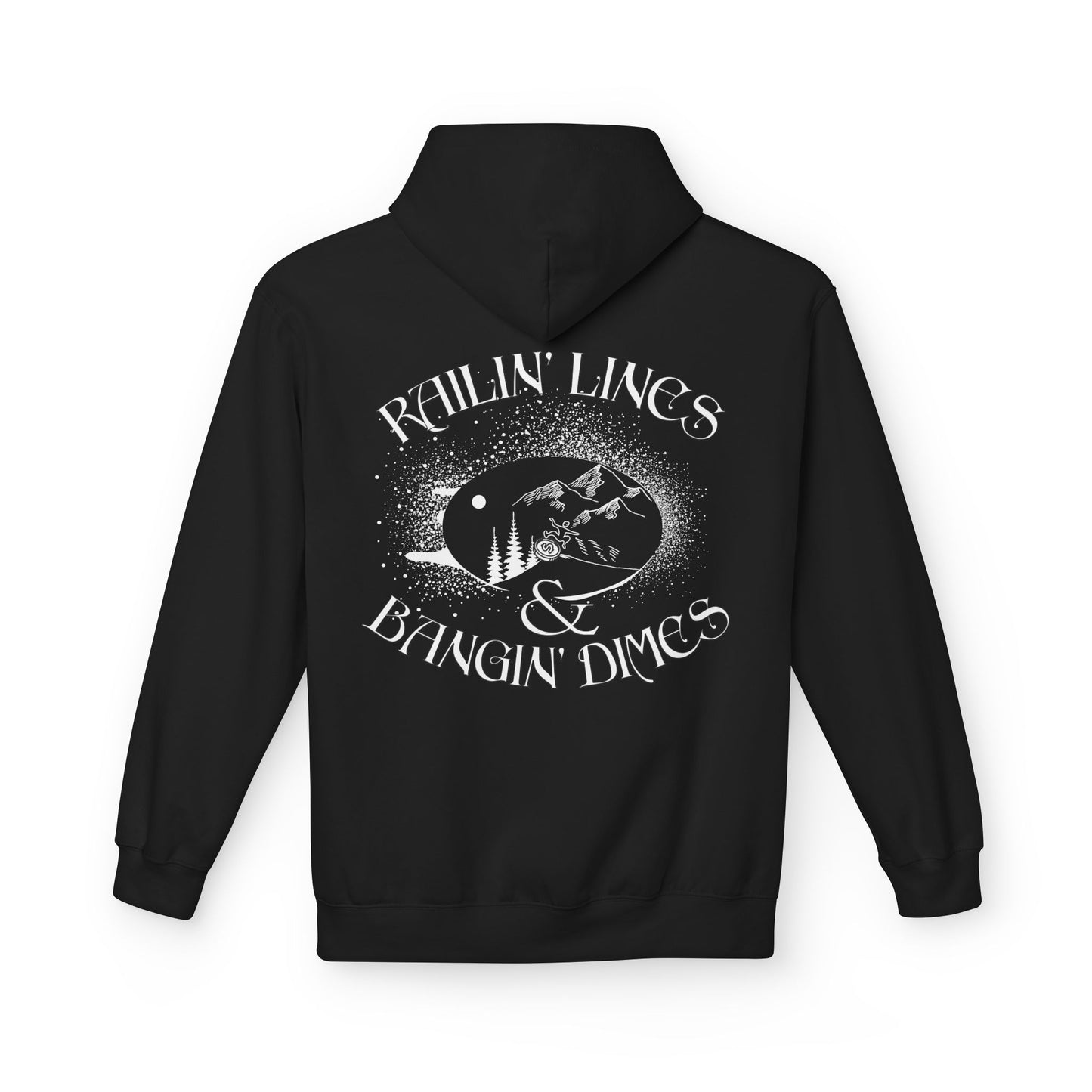 Railin' Lines and Banging Dimes Pullover Hoodie