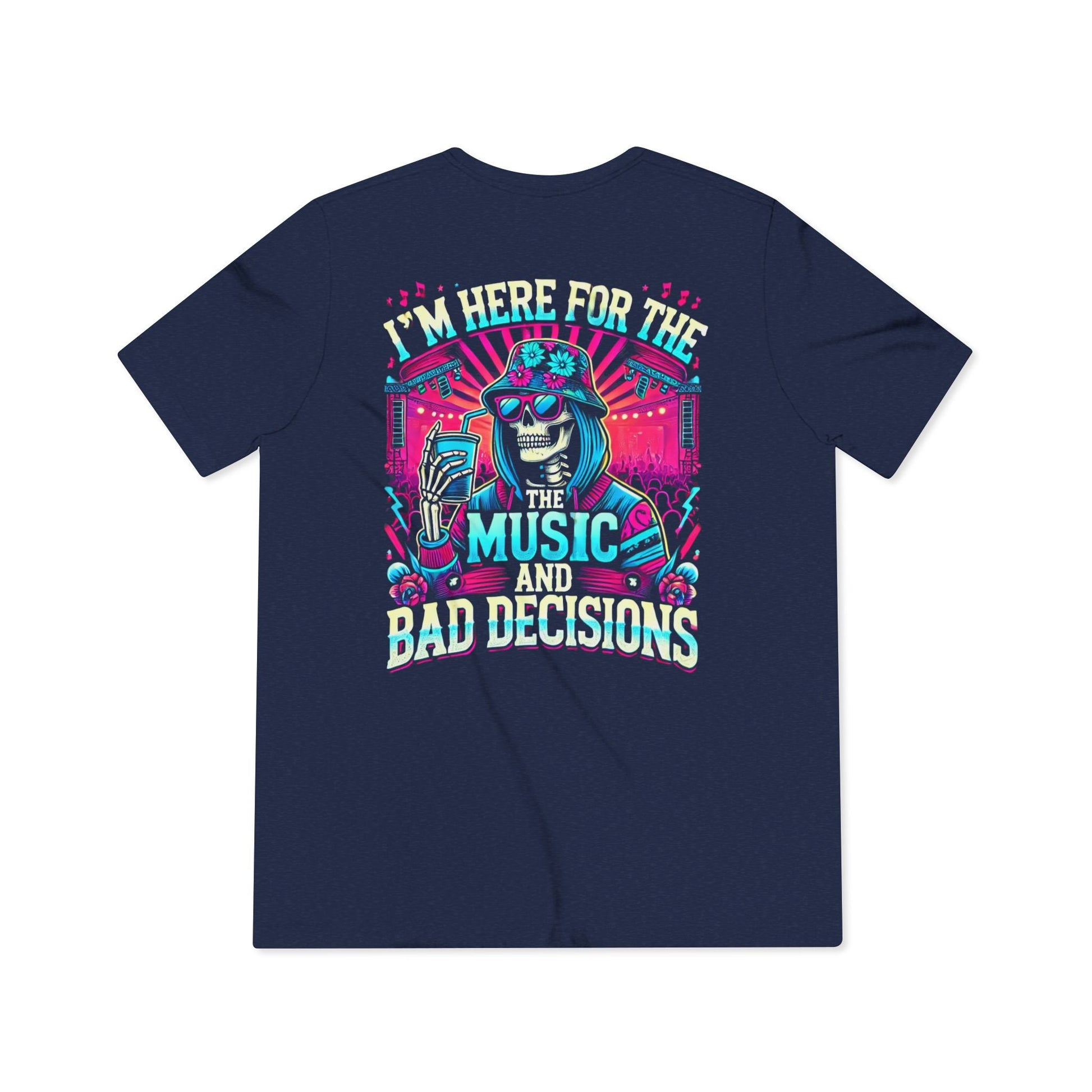 Music & Bad Decisions Premium Triblend Tee - Degenerates & Friends