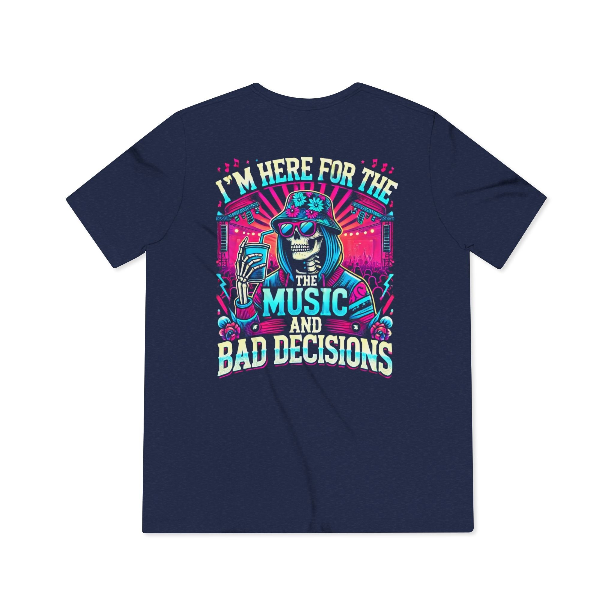 Music & Bad Decisions Premium Triblend Tee - Degenerates & Friends