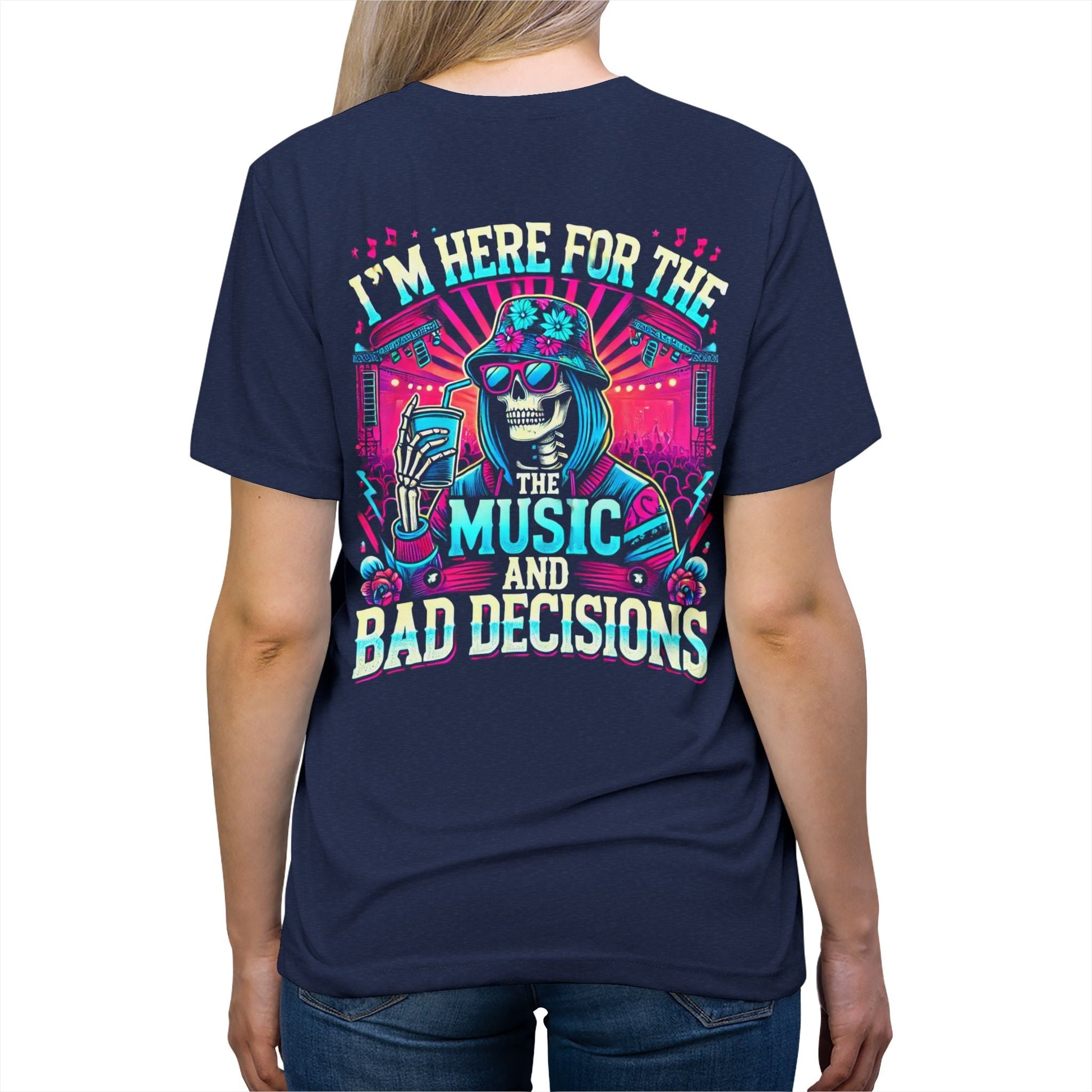 Music & Bad Decisions Premium Triblend Tee - Degenerates & Friends